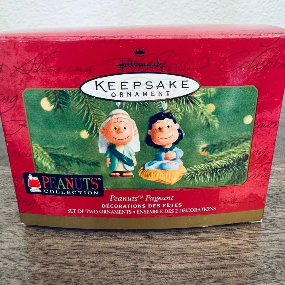 Hallmark Peanuts Pageant Nativity Christmas Holiday Ornaments Set